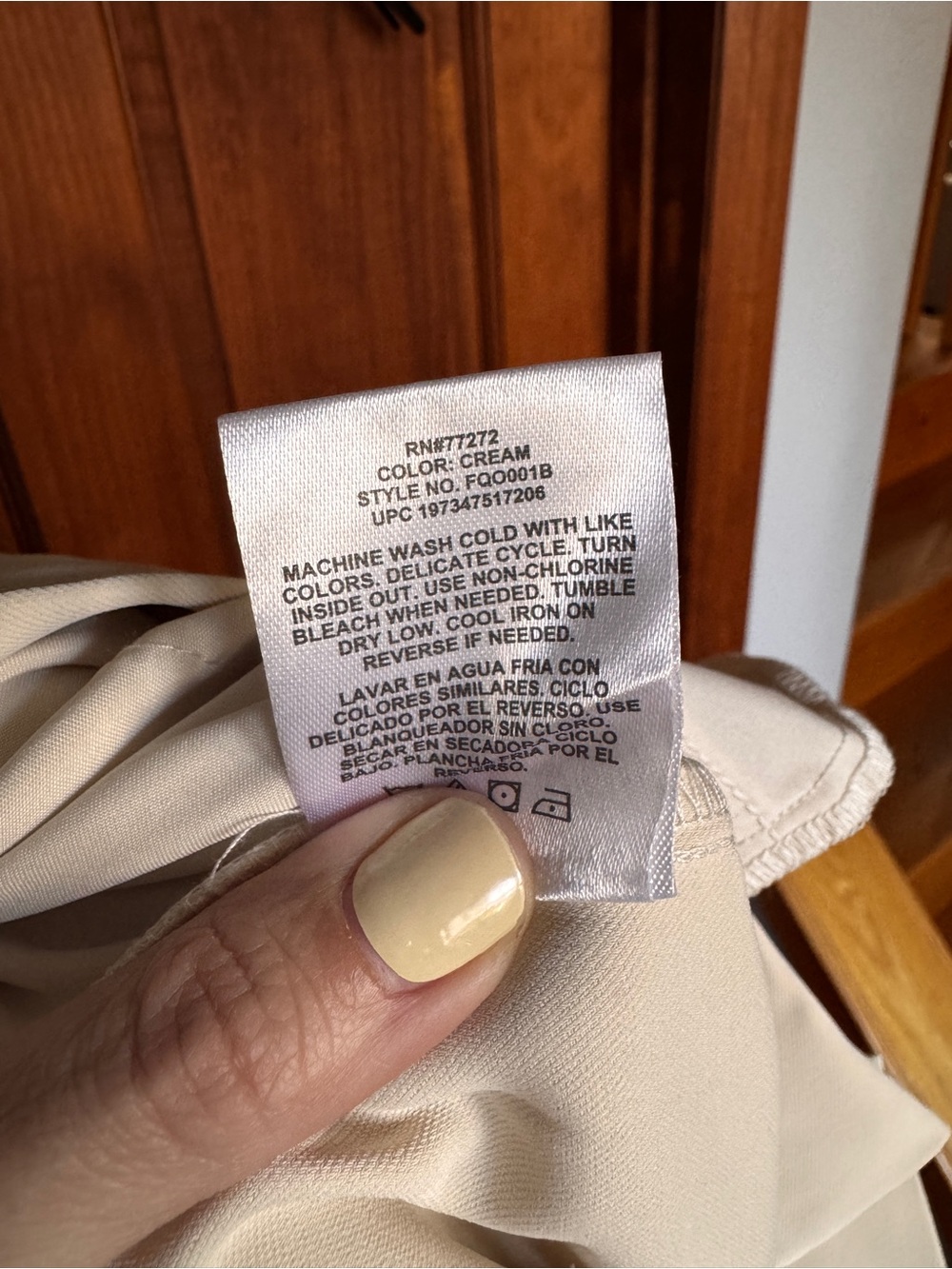 66. French Connection High-Waist Wide-Leg Trousers in Cream - Picture 13 of 13